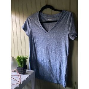 3/$10 sale! Heather blue v-neck T-shirt